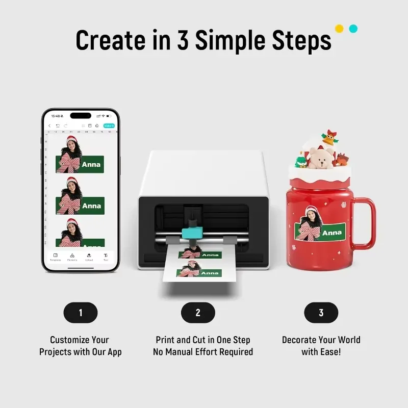 Photo Printer - PixCut S1: Универсальный принтер для создания