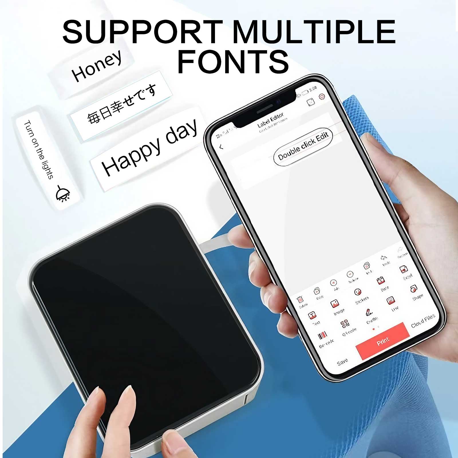 Портативный беспроводной термо – обзор и цена Barcode Printer
